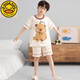 G. DUCKKIDS男童睡衣纯棉短袖卡皮巴拉2025超火两件套夏装儿童家居服大童套装 N694哪咤 170 cm/大童XL码【体重115-132斤