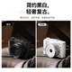 Songdian (SONGDIAN) digital camera front and rear dual camera 6400W high-definition micro-single camera vlog portable student entry camera Official standard white 256G memory