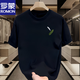 
ROMON men's short-sleeved T-shirt 2025 summer thin fashion brand loose casual printed half-sleeved clothes men's heavyweight T-shirt white [small picture on the front left side K1098 two-piece small feather XL suggests 140-160Jin [Jin equals 0.5 kg]