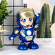 
Qianfeng Internet celebrity dancing robot electric toy model singing and dancing glowing and transforming children's gift Dancing robot [red-84 songs] with rechargeable battery set