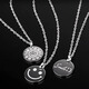 MZMZ platinum necklace pt950 couple pendant men's pendant lettering pattern photo love token birthday gift light luxury small size (melon seed buckle) can be customized with engraving