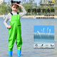 LISM children's water play one-piece waders, kindergarten waterproof clothes, sea fishing equipment, men's and women's fishing wading rain pants, beach, children's yellow overalls (replace with new ones if leaking), size M 22 (shoe inner length 13c)