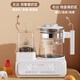 MeiLing Thermostatic Kettle Baby 2-in-1 Bottle Warmer Thermostat Kettle Household Baby Bottle Warmer Multi-Function Thermostatic Breast Regulator 7-in-1 + Double Bottle Warm Milk + 1500ml White