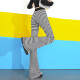
2025 spring and summer drooping stripes loose casual micro-flare pants high waist wide-leg pants floor-sliding long pants women's trendy color [MY-686] M
