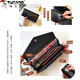 Carpintería (tucano) nueva billetera de cuero para mujeres larga capacidad de gran capacidad patrón de bolsas de mano de moda de cuero suave múltiple tendencia de la tendencia del clip negro largo. 9579