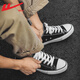 Warrior Shoes Official Canvas Shoes para hombres para la primavera y el verano, los zapatos de pareja clásica transpirable, zapatos casuales de parejas casuales 34 34