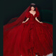 NUEVO COLLAR RED COLLAR ROJO DE QINCHI Vestido de novia de alta gama Bride 25 Nuevo estilo escapado Princesa Propietario de la cola pequeña Vestido de novia rojo l Tamaño de igual tamaño