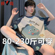 雅鹿男士睡衣夏季2025新款短袖棉质套装薄款宽松大码家居服200斤青年 6623可爱狗 M 学生【90-115斤】