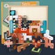 Youle толще, чем строительные блоки Tetris для бука для бука 3-4-5-6-летних детей интеллектуального развития, точки с преодолением логической логики животных (магнитная модель)