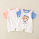 Disney brand children's clothing baby short-sleeved clothes summer thin baby boy summer onesie newborn full moon crawling suit 6189 pink 80cm
