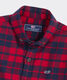 Vineyard vines boys plaid flannel shirt, red velvet red velvet Large