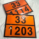 
Dangerous goods sign 2025 new national standard new rules rectangular sign sign sign hazardous chemical identification number oil tanker Oxygen new national standard 25-1702 40x30cm
