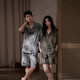 Shaqian 2025 new short-sleeved couple pajamas summer cool modal cotton men's home wear women's suit high-end