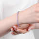 DL 1998 Tanzanite bracelet for women, agate, jade, small sugar cubes, loose bead necklace, blue gemstone hand, bead diameter is about 2mm - hand circumference is about 15+3cm, extension chain