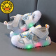 G.DUCKKIDS Ultraman Sandals for Boys Lighting in Summer New Children's Body Body Soft Sole Beach Shoes for Children with Small and Medium-slip 833 Gray Ultraman Sandals 21 Inner Length 13.5CM