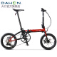 Dahang (Dahon) K3Plus Bicicleta plegable de plegado externo de 16 pulgadas Disc de 9 velocidades Bicicletas para hombres y mujeres KAA693 Negro y azul de 16 pulgadas 16 pulgadas de 16 pulgadas