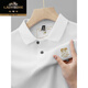 Voitures classiques d'été Nouveau coton pur pour hommes à manches courtes à manches courtes T-shirt à revers brodés