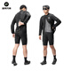 
RockBROS (ROCKBROS) cycling windbreaker windbreaker jacket road bicycle long sleeve breathable top men spring and summer black (European size) XL