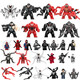Rsrddy Red Compatible Lego Marvel Avengers 4 Venom 2 Spider-Man Symbiosis Symbiosis Serum Scream Blights Blocks Minifigure Toys Ginger 1049 Agent Venom Agent