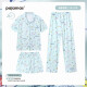 Katie Koreanische Version von Ins Pyjamas für Frauen im Sommer Neue hochwertige kurzärmelige dreiteilige Set von Internet-Promi-Heimkleidung, die draußen getragen werden können. KK14124 L [Vorgeschlagen 100-120 Jin [Jin entspricht 0,5 kg]]]