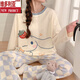 
Victoria's new style cute Yugui Dog Spring and Autumn Long Sleeve Plaid Pants Pajamas Women's Internet Celebrity Home Set 15568 Women M Women (suggested weight 80-100 Jin [Jin equals 0.5 kg])