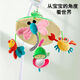 婴儿床头铃挂件玩具悬挂式音乐旋转小宝宝摇铃布早教丑床铃 发条八音盒是单曲*35曲上电池