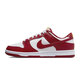 Nike (Nike) Chaussures masculines Dunk Low Black et blanc Panda blanc violet confortable Low Top Sports Casual Chores Retro Retro Trendy Skateboard Chaussures DD1391-602-White / Red 43