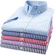 
[Cotton Daddy Suit] High-end Summer Shirt Men's Short Sleeve Middle-aged and Young Loose Casual Shirts Fashionable and Versatile F983 2XL 42