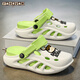 Zapatillas de cueva de niños de Yaoxuan 2025 Summer New Children's Slippers Boys 'Big Big Sandalias de playa para niños Azul [actualización] 41