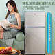 Chigo double-door refrigerator small rental dormitory double-door refrigeration and freezing first-class energy efficiency household large-capacity office refrigerator two-door micro-frost store manager recommended 48L silver first-class energy efficiency