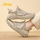 
Jeep Outdoor Men's Shoes Summer 2025 New Genuine Leather Non-Slip Casual Hiking Hiking Shoes Retro Trendy Workwear Shoes Sand Color 41 (Standard Sneaker Size)