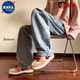 NASALIKE pants men's spring and autumn retro jeans men's straight loose trendy brand ins wide-leg pants American high street casual trousers [high quality] 9901 black S recommended weight 80 Jin [Jin equals 0.5 kg]-90 Jin [Jin equals 0.5 kg]
