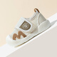 Tombeck summer baby toddler shoes mesh shoes for boys and girls sandals baby sandals mesh soft sole non-slip shoes cherry blossom powder 15#