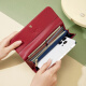 CNOLES Kouyi Little Bee Retro Old Flower Wallet Women's Long Style Women's Wallet Clutch Coin Wallet Coffee with Yellow Brown