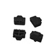 Hengrui Stone rj45 network port silicone dust-proof plug LAN network cable interface computer router switch network port dust-proof plug black 100 pieces