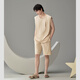 Peninsula City 2025 NOUVEAU PAJAMAS MEN'S SUMME VILL LE LA LA TAILLE DE MENSE POUR LE PRODUCTION À LA COMPOSITION DES VOCTURES CASSOIRES SUMBRÉE COLACE 1392 Couleur d'abricot L [suggéré de porter du poids 120-140 Jin [Jin est égal à 0,5 kg]]]