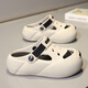 G.DUCK little yellow duck summer new children's hole shoes for boys non-slip thick-soled children wearing Baotou beach baby sandwich Khaki 34