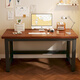 New appearance computer desk eSports desk home desk desktop desk study table writing desk bedroom long table XZ26 12MM thickened 100*60CM-Dream walnut color
