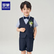 Romon Kinderkleider Boy Abschlussanzug Britische Geburtstagsfeieranzug Flower Boy Performance Anzug 150