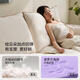 Lin's Home Wood Industry Natural Leinenstoff Sofa Wohnzimmer 2025 neue kleine Wohnung vollständig zerlegt und gewaschener Yunduo -Sofa BS675 Stoffcover Geschenkbox - beige -weiße für 1,85 m Sofa geeignet