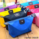 Portable women's supplies cosmetic storage cosmetic bag skin care products storage bag waterproof travel small washing water dumplings 1 pack (random color)
