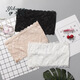 Women's lace thin one-piece bra wrap bottoming tube top girl bust anti-exposure vest underwear back lace black one size