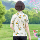 芳嫔有领子的女上衣t恤短袖装夏季高档衬衣时尚印花轻士翻领花色冰丝 6623红色 XL90-105斤 均码