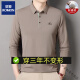 Romon Langarmed T-Shirt für Herrenfärben Frühling und Herbst Dünne mittlere Baumwoll-Lohr-Revers-T-Shirt-Top-Basis-Polo-Hemd Antibakterien-High-End-Marke 6625 Bohnengrün + International + High-End-Marke 4xl 190 Vorschläge 180-200 Jin [Jin gleich 0,5 kg] + High-End-Brand-Brandmarke Brandmarke Marke High-End Brand Brand.