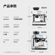 Breville Bes878 Máquina de café semiautomático, hogar italiano, rectificado preciso, contenedor de frijoles desmontable, control de temperatura inteligente, espuma de leche de molienda integrada, plata forjada
