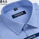 Yager Men's Short Sleeve Shirt Summer Pure Cotton No-Iron Middle-aged Casual Business Professional Clothing Plaid Shirt Dx6629 41