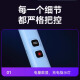 康铭电蚊拍充电式家用多功能大网面除蚊虫紫光诱蚊灭蚊灯强力灭蚊拍 4000V+12颗紫光灯+电量显示+3893