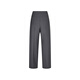 LESS [Same Model in Shopping Mall] 2025 Summer New Wool Casual Straight Cropped Pants Women 2P4E13660 011 Carbon Black XS