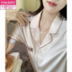 莫代尔冰丝短袖睡衣女2025年新款夏季性感风家居服套装可外穿 #YX-9226小黑喵 L 【95-110斤】