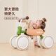 
kidpop children's balance bike baby walker 1-3 years old four-wheel scooter slid car baby toys gift for one year old retro red